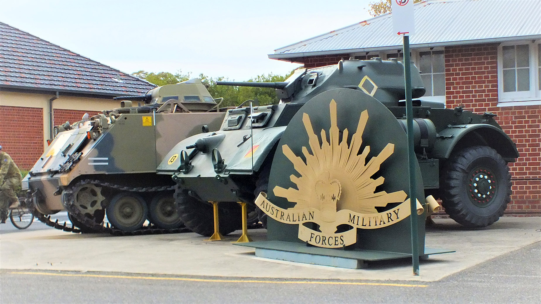 One of many outdoor displays